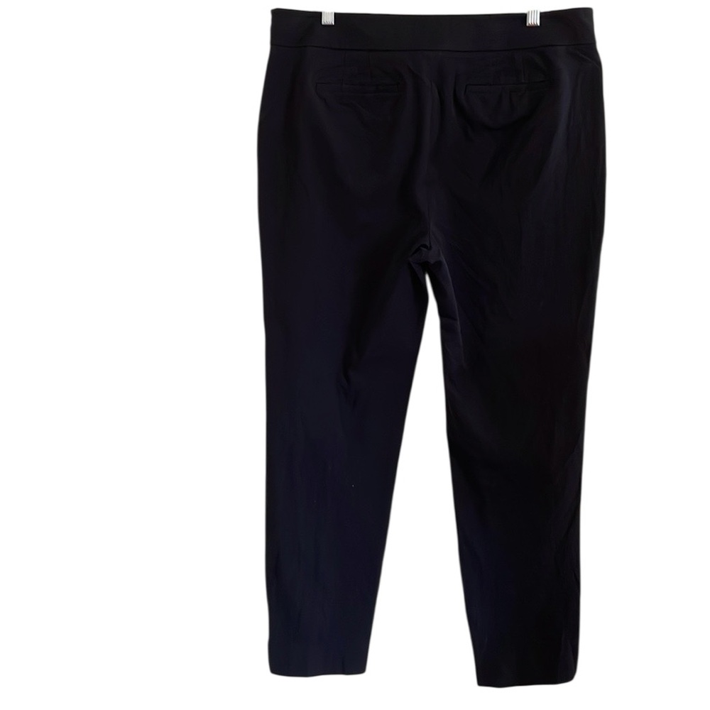 TALBOTS CHATHAM ANKLE PANTS Size 14 Black Classic Wardrobe Essential Basic Solid - Picture 3 of 13